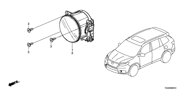 2020 Honda Passport Foglight Diagram