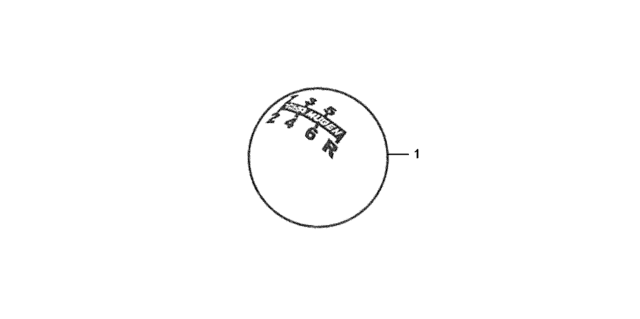 2011 Honda CR-Z Shift Knob Diagram for 54102-XMA-000