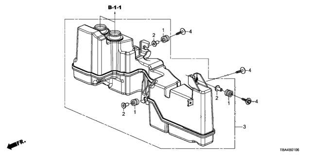 2017 Honda Civic Resonator Chamber (2.0L) Diagram