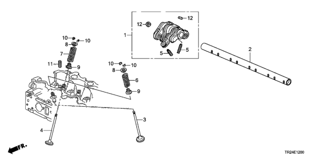 2013 Honda Civic Valve - Rocker Arm Diagram