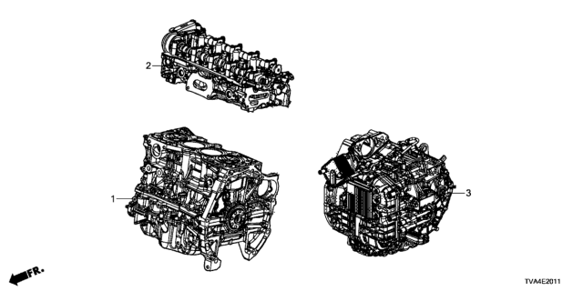 2019 Honda Accord TRANSMISSION KIT, AT Diagram for 20021-6B8-A57