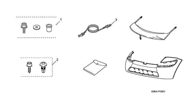 2008 Honda Civic Nose Mask (Full) Diagram 1