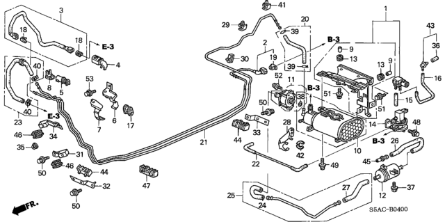 2005 Honda Civic Fuel Pipe Diagram