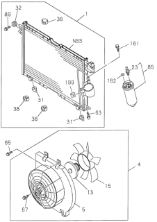 2000 Honda Passport A/C Condenser Diagram