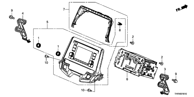 2019 Honda Odyssey Garnish, RR. Diagram for 39172-THR-A71