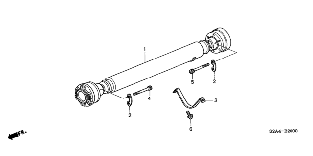 2007 Honda S2000 Washer Diagram for 40140-S2A-A01
