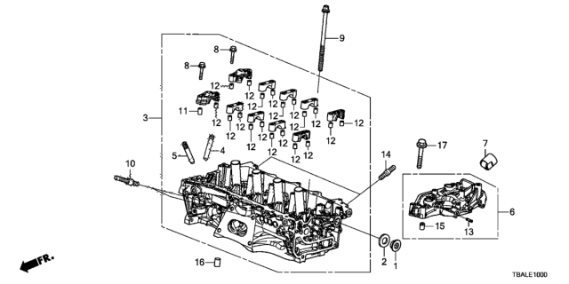 2021 Honda Civic Cylinder Head Diagram