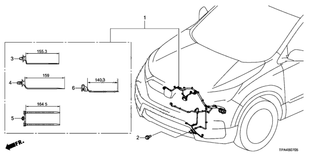 2020 Honda CR-V Hybrid Wire Harness Diagram 6