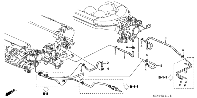 1999 Honda Odyssey Water Hose Diagram