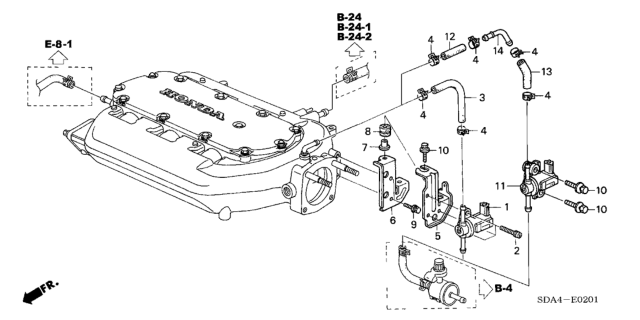 2003 Honda Accord Tubing (V6) Diagram