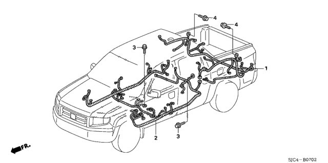 2011 Honda Ridgeline Wire Harness Diagram 3