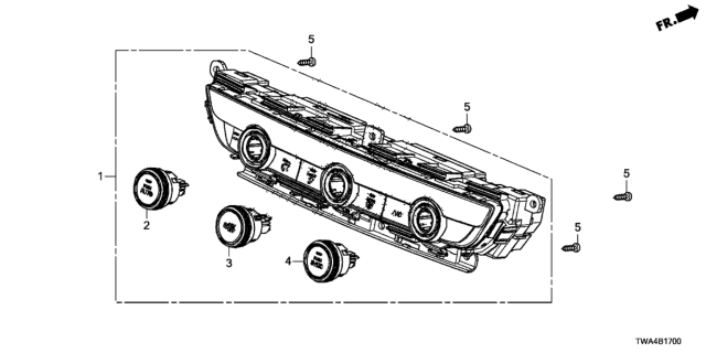 2020 Honda Accord Hybrid Auto Air Conditioner Control Diagram