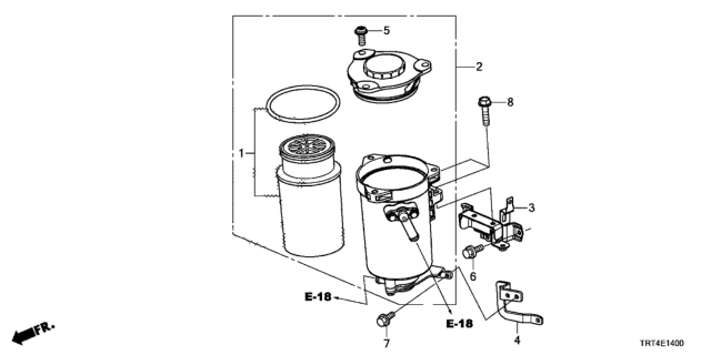 2018 Honda Clarity Fuel Cell ION Exchanger Diagram