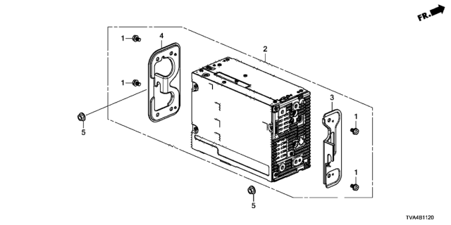 2018 Honda Accord UNIT, DISP AUDIO Diagram for 39540-TVA-A57RM