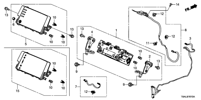 2021 Honda Civic AUDIO UNIT (MITSUBISHI) Diagram for 39101-TBC-AA1