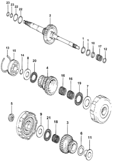 1982 Honda Accord 3 Door LX KH HMT HMT Mainshaft Diagram