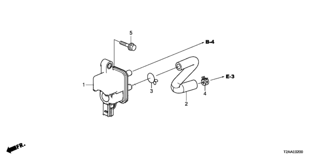 2017 Honda Accord Purge Control Solenoid Valve (L4) Diagram