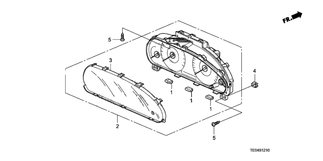 2011 Honda Accord Meter Components Diagram