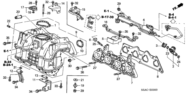 2005 Honda Civic Intake Manifold Diagram