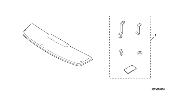 2007 Honda Civic Hardware Kit Diagram for 08R01-SVA-100R1