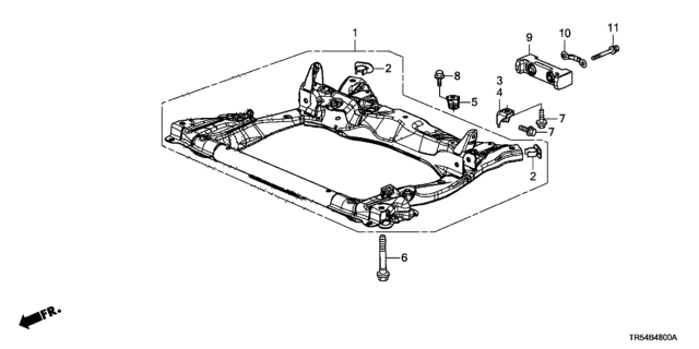 2014 Honda Civic Front Sub Frame Diagram