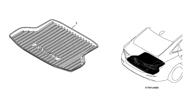 2021 Honda Insight TRUNK TRAY Diagram for 08U45-TXM-101