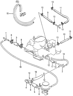 1980 Honda Prelude Fuel Tubing Diagram