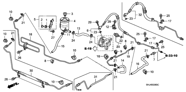 2007 Honda Odyssey P.S. Lines Diagram