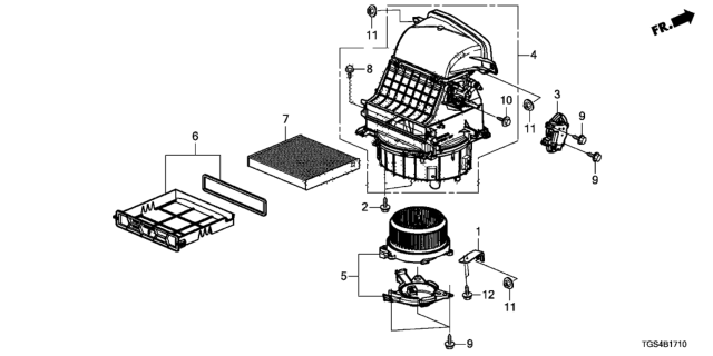 2021 Honda Passport Heater Blower Diagram