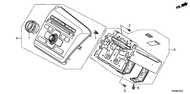 2012 Honda Civic 4 Door MX (HYBRID) KA CVT Audio Unit Diagram