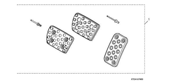 2020 Honda Fit Sport Pedals (A/T) Diagram