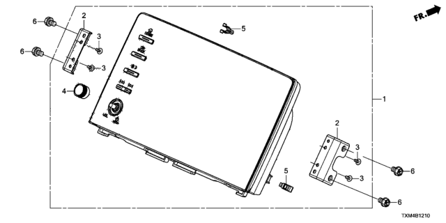 2021 Honda Insight BRACKET, DISPLAY Diagram for 39712-TXM-A01