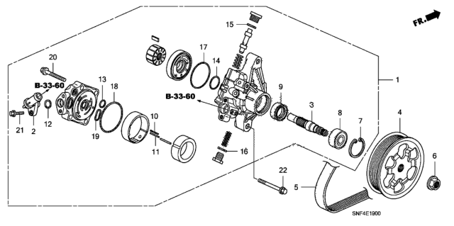 2008 Honda Civic P.S. Pump Diagram