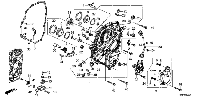 2012 Honda Civic Harness, Position Sensor Diagram for 28950-RPC-000