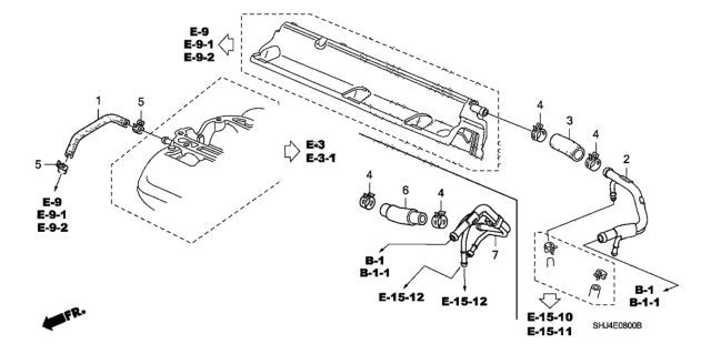 2010 Honda Odyssey Breather Tube Diagram