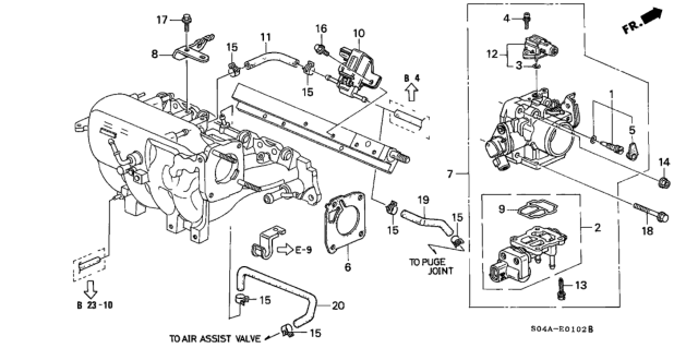 2000 Honda Civic Throttle Body Diagram