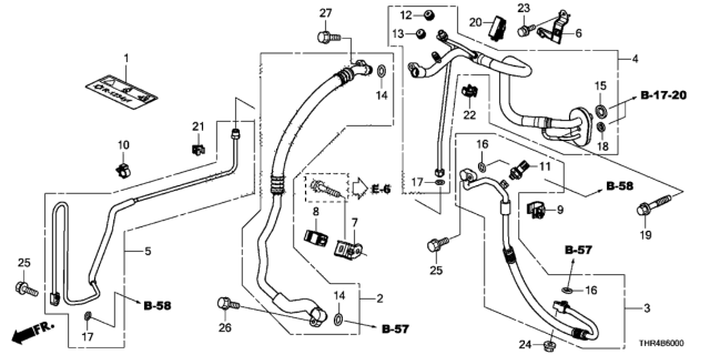 2020 Honda Odyssey Pipe, Receiver Diagram for 80341-THR-A01