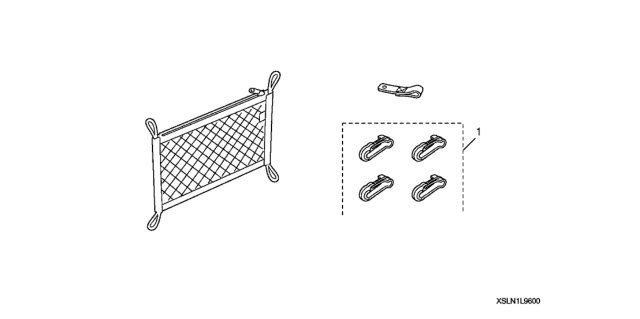 2008 Honda Fit Cargo Net Diagram