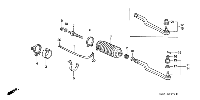 1993 Honda Accord Tie Rod Diagram