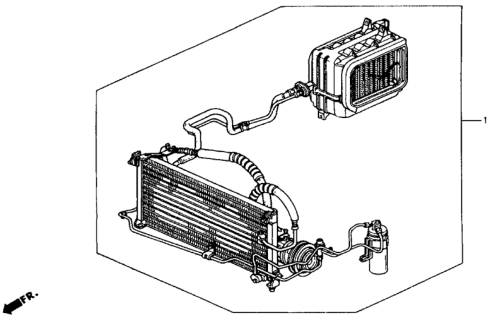 1992 Honda Accord 2 Door DX KA 5MT Kit Diagram