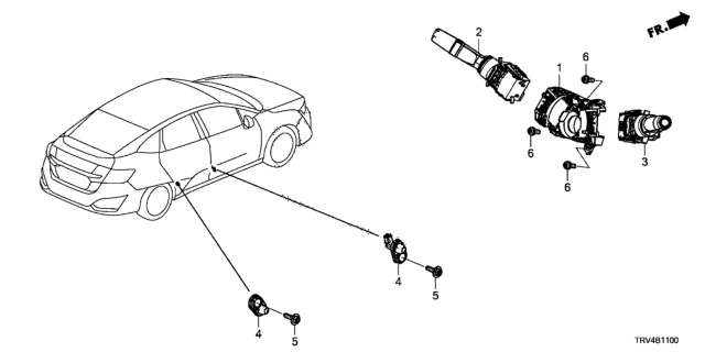 2018 Honda Clarity Electric Combination Switch Diagram