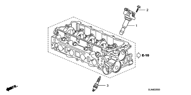 2007 Honda Fit Coil Assembly Plug To Diagram for 30520-PWC-S01
