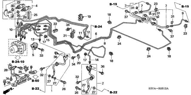 2005 Honda Insight Sensor Unit, Pressure Diagram for 46206-S3Y-A51