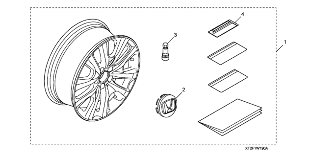 2017 Honda Accord Alloy Wheel Diagram