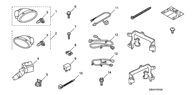 2007 Honda Civic Foglight Kit Diagram