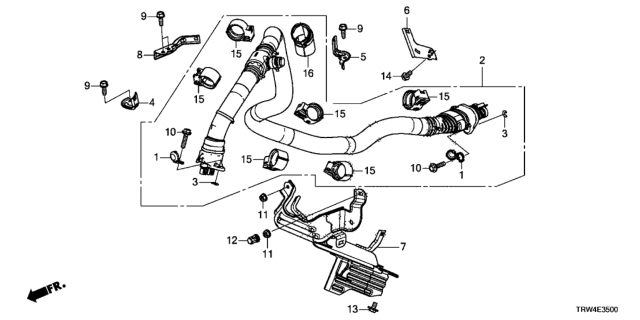 2019 Honda Clarity Plug-In Hybrid Cover Comp A Diagram for 1F171-5WJ-A00