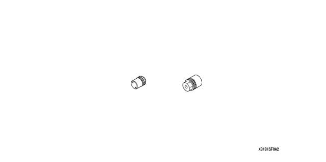 2005 Honda Accord 2 Door SE KA 5AT Wheel Lock (Exposed Lug Nuts) Diagram