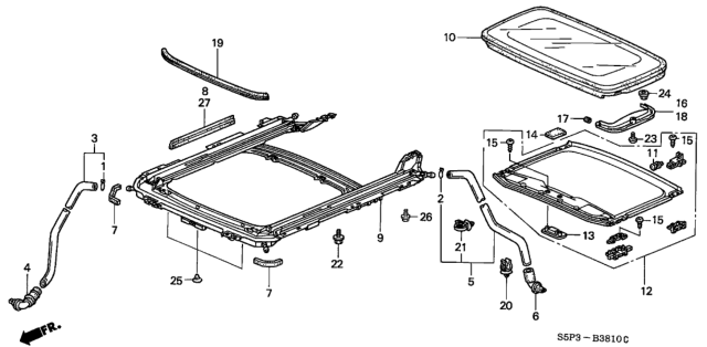 2001 Honda Civic Sliding Roof Diagram