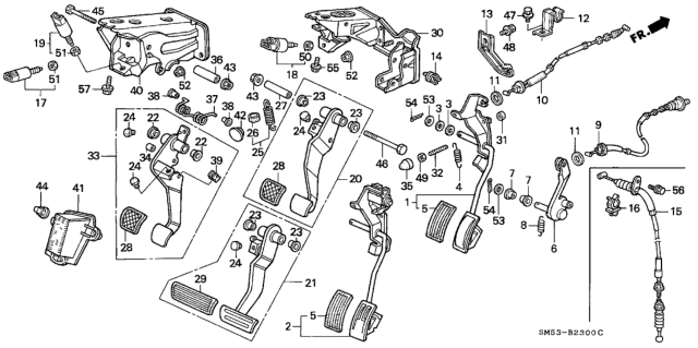 1992 Honda Accord Bolt, Hex. (10X70) Diagram for 92201-10070-0J