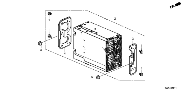 2018 Honda Accord Hybrid Bracket (A) Diagram for 39545-TVA-A01